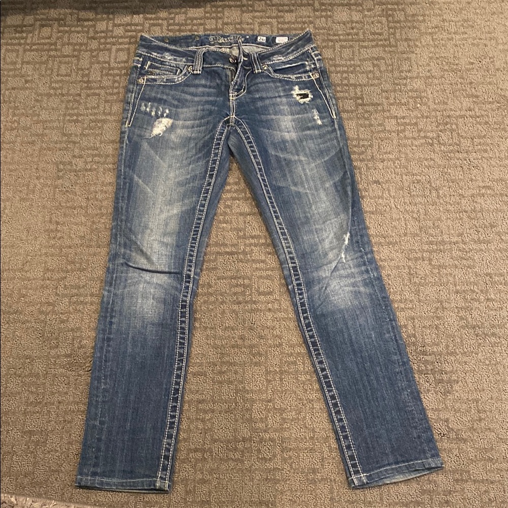Miss Me Women's Blue Distressed Jeans